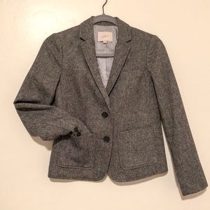 LOFT Grey Tweed Blazer / 00P